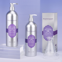 Shampooing Hydratant à l'Huile de Macadamia Keratine Queen, Résistant aux UV, Rafraîchissant, Lavage Capillaire Hydratant, Marque Privée, Sans Sulfate, Usage Quotidien