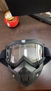 Protection intégrale du visage Anti-buée <span class=keywords><strong>Airsoft</strong></span> Ski Halloween CS Game Cosplay Motocross Lunettes de cyclisme Masque Riding Goggles Shield - Product Image 5