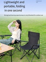 Chaise de pêche pliable portable d'extérieur, cadre en fer, design moderne, chaise de camping pour adultes, utilisation au parc