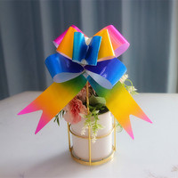 Groothandel trekkoord lint, bruiloft strik ornament voor autodeur, fruitmand & cadeau decoratie