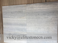 Dalles de marbre en serpentine chinoise naturelle bleu-gris à grain de bois avec veines de bois droites pour comptoirs