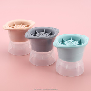 5cm nhỏ hình cầu băng khuôn tinh thể rõ ràng Quả bóng đá, Silicone tái sử dụng <span class=keywords><strong>ICE</strong></span> CUBE Khay cho Whisky, <span class=keywords><strong>Bourbon</strong></span>, cocktail & nhà... - Product Image 3