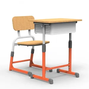 Okul mobilyaları sınıf çalışma masası sandalyeler üniversite masa ve sandalye seti ahşap çalışma masası ve öğrenciler için sandalye