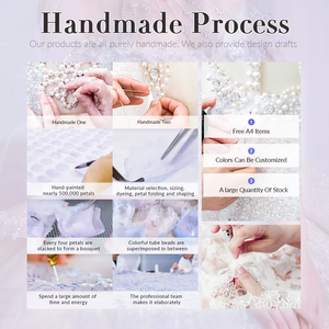 Sortie d'usine 100% Polyester paillettes maille tissu 3D moussant brodé pour robe de mariée accessoires et sacs techniques tricotées - Product Image 4