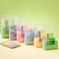 Vente en gros de 1 kg de perles de cire dure pour l'épilation, sans bande, avec de l'aloe vera et du parfum d'azulène pour une utilisation indolore