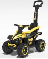 Cadeau promotionnel : Jouet pour enfants, poussette trotteur avec barre de poussée, voiture porteur 3 en 1 de luxe avec klaxon et musique