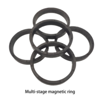 Aimant annulaire multipolaire permanent de conception industrielle D152.5*134.5*H24mm, rotor de moteur magnétique en ferrite injectée 16 pôles pour ventilateur