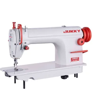Jk8700 máquina de costura industrial, máquina eletrônica de costura de alta velocidade de cor vermelha com 13mm de espessura de costura