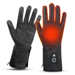 Gant de ski chauffant pour le sport électrique à batterie rechargeable au lithium 7.4V 2200Mah Gants chauffants pour vélo d'équitation