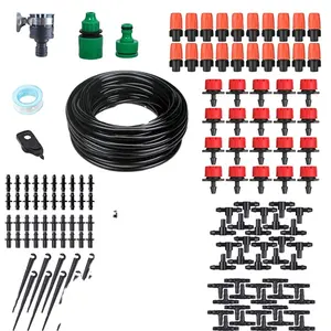 ガーデンキット灌漑システムタイマーアクセサリー付き格安点滴灌漑キット点滴灌漑システム