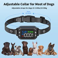 Clôture pour chien 2 en 1 GPS sans fil Télécommande Collier de dressage pour chien Force d'avertissement réglable Pas de carte SIM Clôture électrique pour chiens