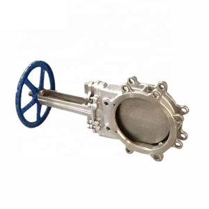 Válvula de Compuerta de Cuchilla con Brida para Agua, de Acero al Carbono y Placa 304, Accionada por Engranajes - Product Image 2