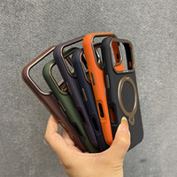 Étui pour téléphone Apple 18, Kudun, support rotatif à 360 degrés pour iPhone 18 Pro Max, coque rigide en tissu, style haut de gamme 17, cadre métallique 15/16, 14