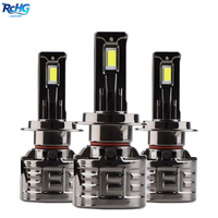 Phare LED RCHG 300W 9005 à faisceau lointain H11 et faisceau basse H7, 12V 6000K, Canbus, pour éclairage automobile, étanche IP67, Plug-and-Play