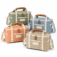 Sacs isothermes de pique-nique portables en toile premium, écologiques, pour le camping, les voyages, la plage, pour aliments, vin, bières, voyages