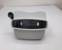 Pembaca Foto Retro dengan Viewfinder, Penampil Gambar, dan Master Tampilan Gambar dengan Gulungan Film Kardus Kustom