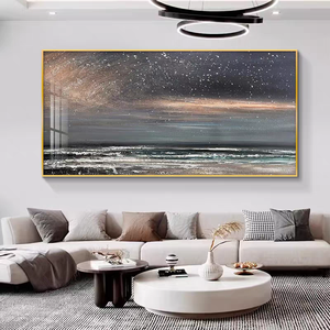 ภาพพิมพ์คริสตัลแนวตั้งลายดอกไม้สีทองแบบนามธรรม สำหรับตกแต่งผนังบ้าน ภาพพิมพ์แนวแนวนอน - Product Image 5