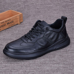 Zapatillas Deportivas Casuales para Hombre, Color Negro, con Cordones, Ligeras, Tallas Grandes, para Primavera, Verano, Otoño e Invierno - Product Image 1