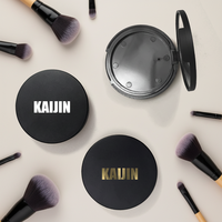 Boîte de rangement vide en plastique PVA pour poudre libre, 10g, avec miroir, logo personnalisé, épaisseur 20mm