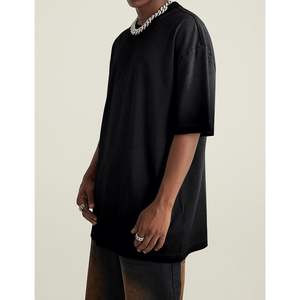 Camiseta Unisex de algodón de peso pesado 2025 para hombre, Camisetas Básicas de manga corta Vintage de gran tamaño, Camisetas Básicas de peso de tela de 230G - Product Image 2