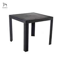 Meubles de cour modernes EaseNeat vente en gros ensemble de table en plastique pour restaurant table de jardin extérieure pour la maison
