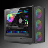 AntarcChill 2026 New Style Aluminium PC CPU Case Computer Gaming Gamer Cabinet MATX Mid Tower Computer PC Case for Desktop
