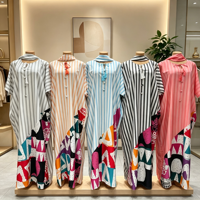 Robe Boubou à imprimé africain pour femmes, robe longue ample à manches longues, kaftan décontracté, abaya musulmane, robe islamique