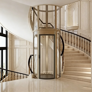 Ascensor Redondo para Viviendas Residenciales y Villas, Diseño de Elevación para Puerta Principal, Gran Venta con Certificación CE - Product Image 4