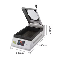 Machine à griller automatique commerciale en acier inoxydable pour dumplings et steaks, gril électrique intelligent à surface plate, induction électromagnétique