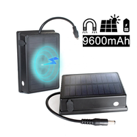 Kit de caméras laser pour chariot élévateur IPoster 7 pouces 4 canaux sans fil avec moniteur IPS DVR, détection d'angle mort par IA et batterie solaire magnétique 9600 mAh