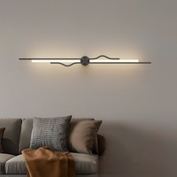 Applique murale longue de luxe léger, lampe de chevet pour chambre à coucher, lampe décorative murale simple et moderne pour salon, applique murale haut de gamme