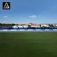 Tribune modulaire en acier pour stade de football en plein air, avec toit en canopée, échafaudage et sièges