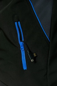 Mùa Đông USB Nước Nóng <span class=keywords><strong>Softshell</strong></span> Cực Lông Cừu Áo Khoác Ngoài Trời 5V Có Thể Sạc Lại Pin Sưởi Ấm Áo Khoác Ấm USB Nước Nóng Áo Khoác Thể Thao - Product Image 4