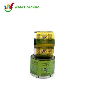 2024 hot sale metalized plastic custom printed plastic packaging wrap roll film for small candy sachet with own logo printing