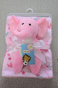 Manta de Bebé de Doble Capa con Diseño Moderno, Juguete de Peluche, Juego de 2 Piezas, Manta Estampada para Recién Nacido, Manta de Aire Acondicionado para Bebé - Product Image 3