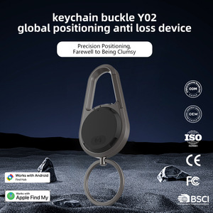 Gantungan Kunci Magnetik Paduan Seng Unik Kustom Tahan Air untuk Tas Dompet Kunci Mobil Pencari Pintar Android IOS Pelacak Sistem Ganda - Product Image 5