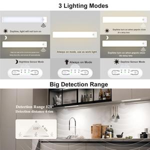 <span class=keywords><strong>Luz</strong></span> LED Recargable USB C para Gabinete <span class=keywords><strong>de</strong></span> Cocina, 3 Modos <span class=keywords><strong>de</strong></span> <span class=keywords><strong>Luz</strong></span>, Lámpara Inalámbrica Moderna <span class=keywords><strong>con</strong></span> <span class=keywords><strong>Sensor</strong></span> 3CCT, Pantalla <span class=keywords><strong>de</strong></span> Plástico <span class=keywords><strong>de</strong></span> Montaje Superficial - Product Image 2