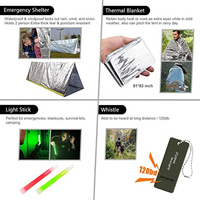 Kit de survie d'urgence d'urgence en plein air, équipement pour voyage, Camping, chasse, vente en gros