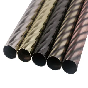 Wholesale production curtain pipe 6 meter Metal curtain rods Diameter 28 mm Wall thickness 0.5 mm iron curtain poles