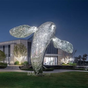 <span class=keywords><strong>ไฟ</strong></span>ประดับสวนตกแต่งบ้านรูปปั้นสัตว์ลวดโลหะแบบนามธรรมกลวงรูปปั้นปลาวาฬลวดสแตนเลสขนาดใหญ่สำหรับตกแต่งสวน - Product Image 5