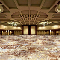 Tapis en laine pleine boucle abstrait de style médiéval pour usage commercial : hôtels, bureaux, bâtiments, aviations, navires de croisière