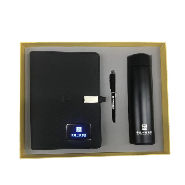 Best Selling Promotional Electronic Gadgets Wireless Charging Notebook Gift Set for Men Men's Gift Set Men Birthday Box Gift Set