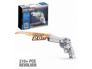 214 pièces DIY modèle pistolet jouet pistolets jouet <span class=keywords><strong>Revolver</strong></span> en métal avec 50 pièces élastiques - Product Image 3