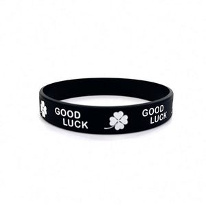 Nouveaux Bracelets en Silicone Pas Chers / Bracelets Personnalisés en Silicone, Bracelet Trèfle Porte-Bonheur, Bracelet Porte-Bonheur - Product Image 5