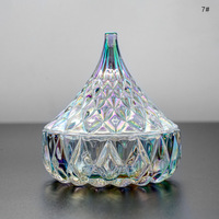 Godet à Dappen en Verre Acrylique Effet Diamant pour Outils de Manucure Professionnels en Salon