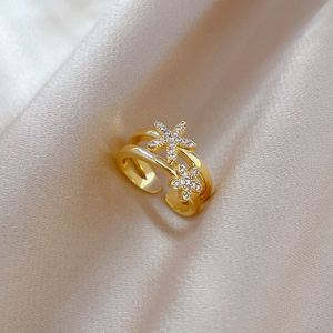 Luxury 18K Gold Brass <b>Finger</b> <b>Ring</b> Zircon Gem Vintage Engagement <b>Rings</b> for Women Jewelry Accessories Anillo Femenino - Product Image 3