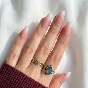 <span class=keywords><strong>Uñas</strong></span> Postizas con Efecto <span class=keywords><strong>Degradado</strong></span> Rosa Suave y Lechoso, Estilo Francés, para Manicura, <span class=keywords><strong>Uñas</strong></span> que Iluminan los Dedos - Product Image 1