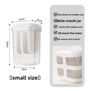 Grande passoire à yaourt à froid grande capacité avec séparateur de moelle de <span class=keywords><strong>fromage</strong></span> en plastique PP et acier inoxydable pour yaourt grec maison - Product Image 6