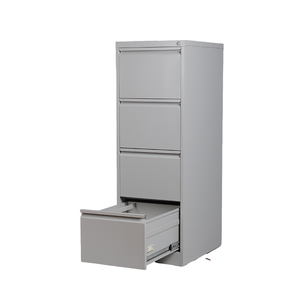 Armoire de classement verticale en acier personnalisable à 4 tiroirs avec serrure pour bureaux, maisons, écoles, cuisines, gymnases et sous-sols - Product Image 4