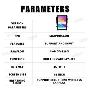 วิทยุติดรถยนต์ขนาด 16 นิ้ว ระบบ Android 11 เครื่องเล่นมัลติมีเดียพร้อม GPS สำหรับรถยนต์ Toyota Land Cruiser LC200 ปี 2007 2008-2015 Ce - Product Image 6